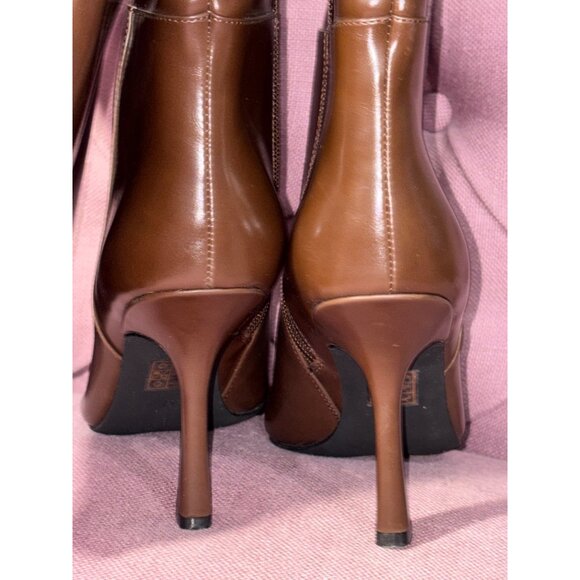 Jeffrey Campbell Sincerely Boots in Brown 9 New Womens Knee High Heels - Picture 9 of 10